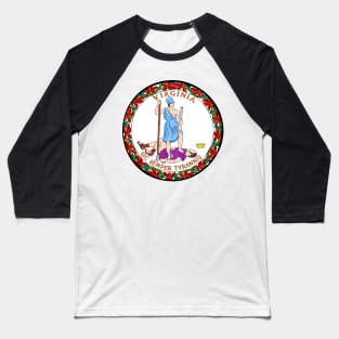 Virginia Coat of Arms Baseball T-Shirt